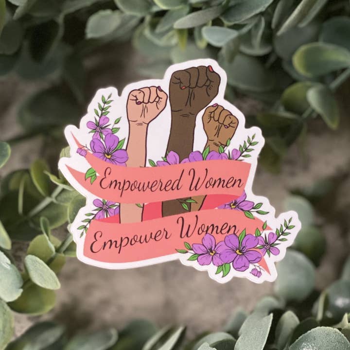 Empowered Women Empower Women Vinyl Sticker 5-Pack for wholesale by Beautiful Mind Design