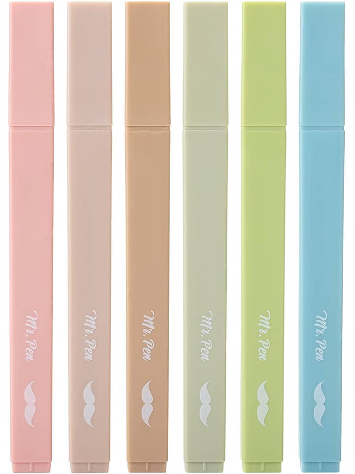 Mr. Pen Ästhetik Textmarker Set mit 8 Keilspitzen für den Großhandel von Mr. Pen