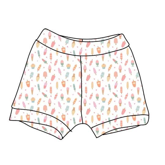 Shorts de crème glacée, vêtements de crème glacée, vêtements d'été pour enfants pour la vente par Remi Rae’s LLC
