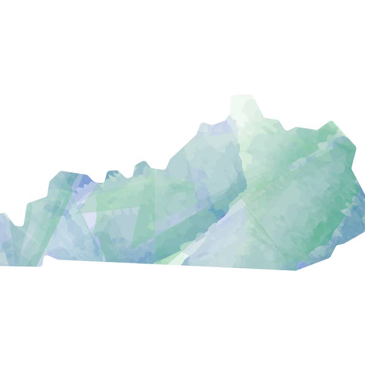 Kentucky Watercolor Decal for wholesale by Great Lakes Proud