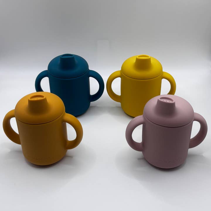 Milk Addict - Vente Verre/tasse – enfant et bébé - Gobelet à première poignée en silicone Milk Addict6