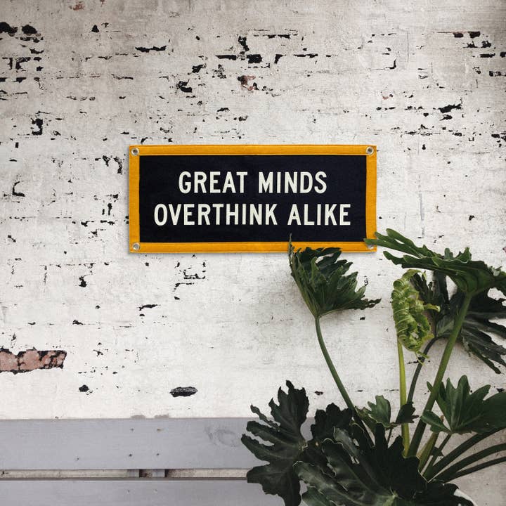 Oxford Pennant - Wholesale Flag - Great Minds Overthink Alike Camp Flag • Holy Smokes x Oxford2