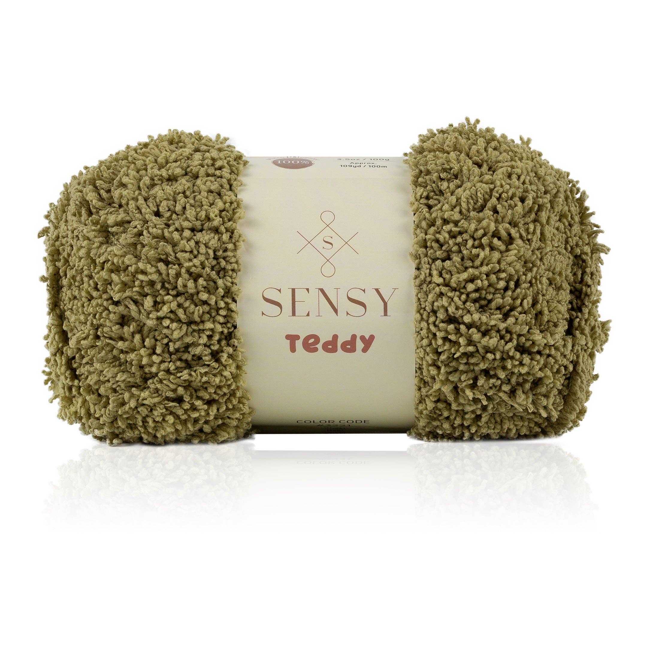 Sensy – Fio por atacado – Fio Teddy Sensy, 3,5 oz, 109 jardas, calibre 5 volumoso12