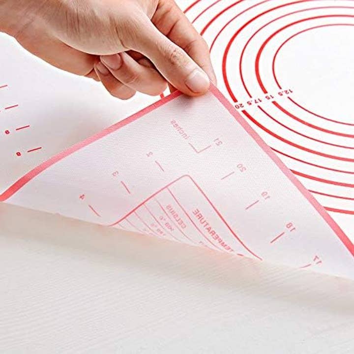 Vigor Path - Wholesale Baking Sheet/Mat - 2 Pack - Non-Stick Silicone Baking Mat - (15.7'x19.7'inch) Pastry Mat with Measurements Perfect for for Pizza, Cake, Fondant, Cookies and Bread Making - Medium