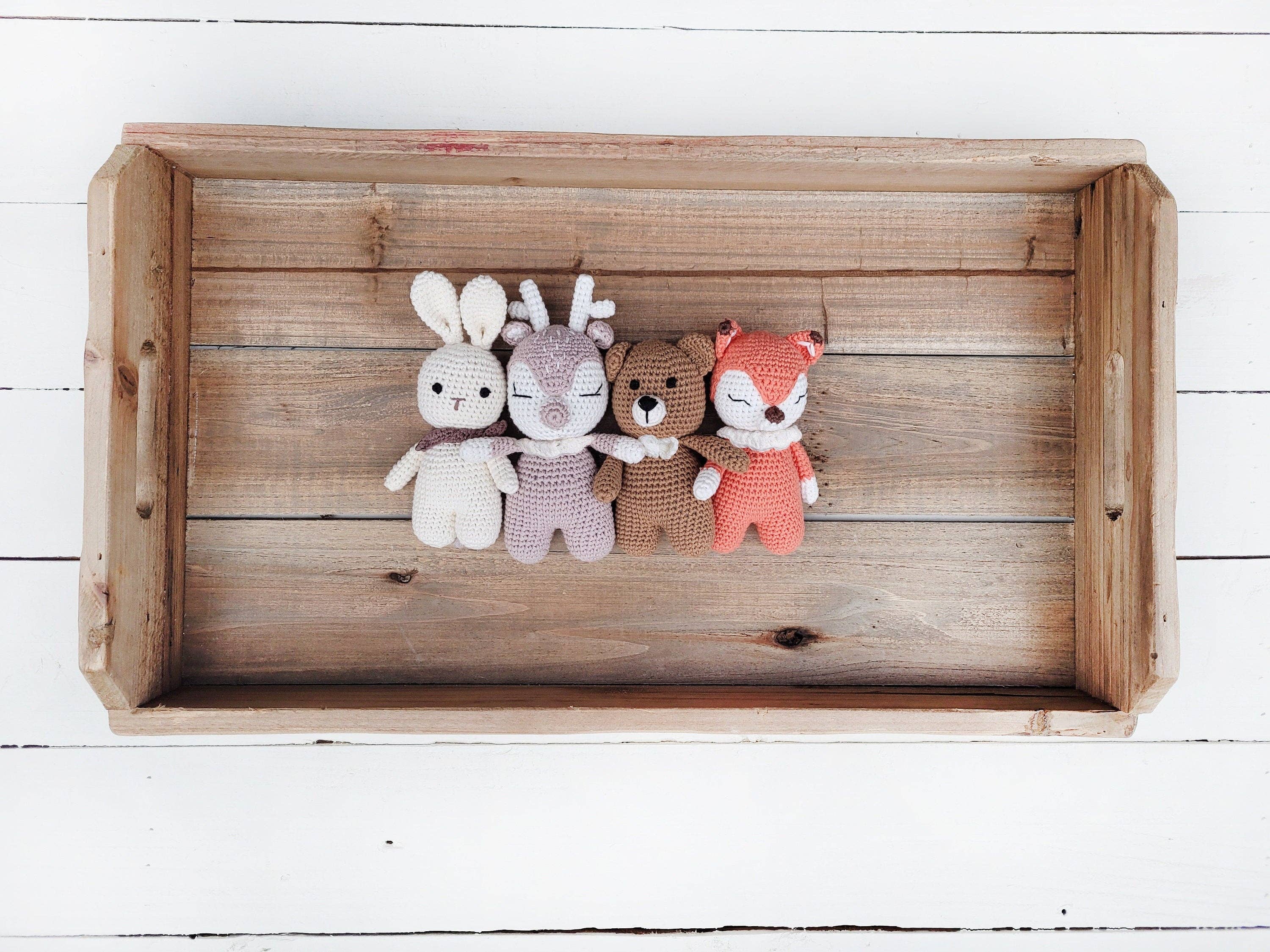 OLIVE & CRADLE – Engroshandel Plyslegetøj - Børn og baby – Mini hæklede dyr8