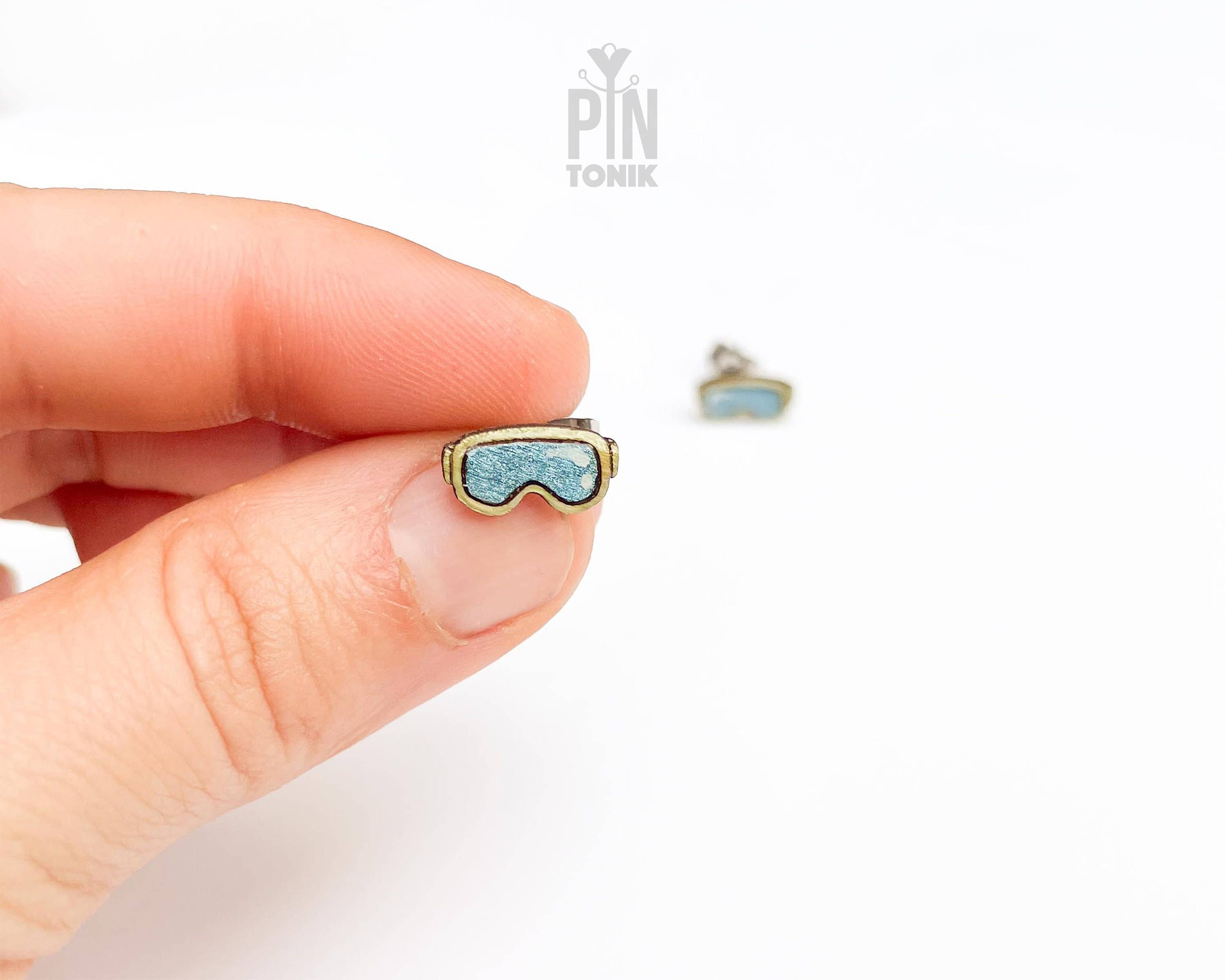 PinTonik - Wholesale Stud/Post Earrings - Snowboard Apres Ski Stud Earrings - Ski Goggle Gifts