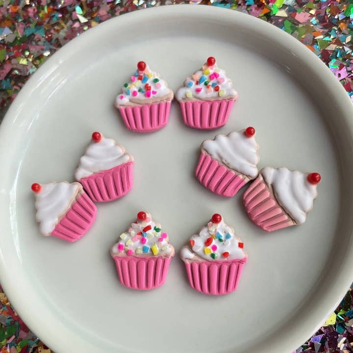 Sprinkles Cupcake Studs for wholesale by Clay Dazing