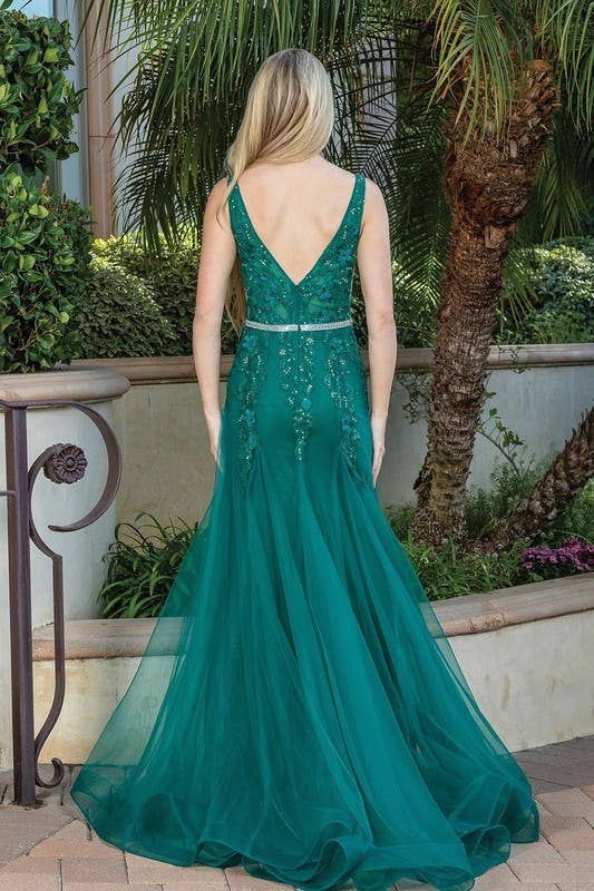 Dancing Queen Dress - Wholesale Gown - Women's - Illusion Neckline Prom Dress1