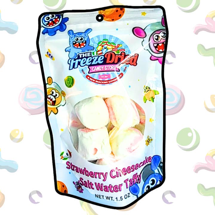 The Freeze Dried Candy Store - Wholesale Taffy - Strawberry Cheesecake Salt Water Taffy