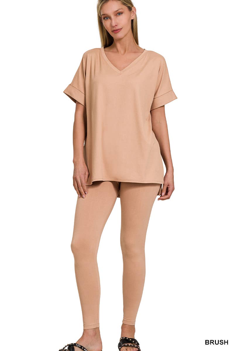 Vanilla Monkey - Wholesale Lounge Set - Women's - Brushed Dty Microfiber Loungewear Set25