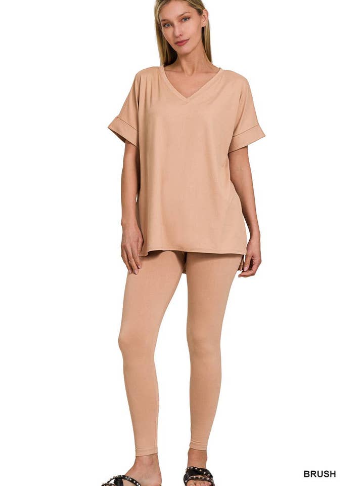 Vanilla Monkey - Wholesale Lounge Set - Women's - Brushed Dty Microfiber Loungewear Set25