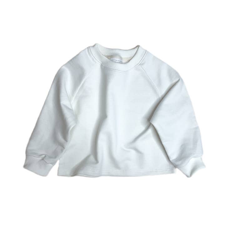 Cotton Sweatshirt - Ivory for wholesale by Cotton Bloom Clothing