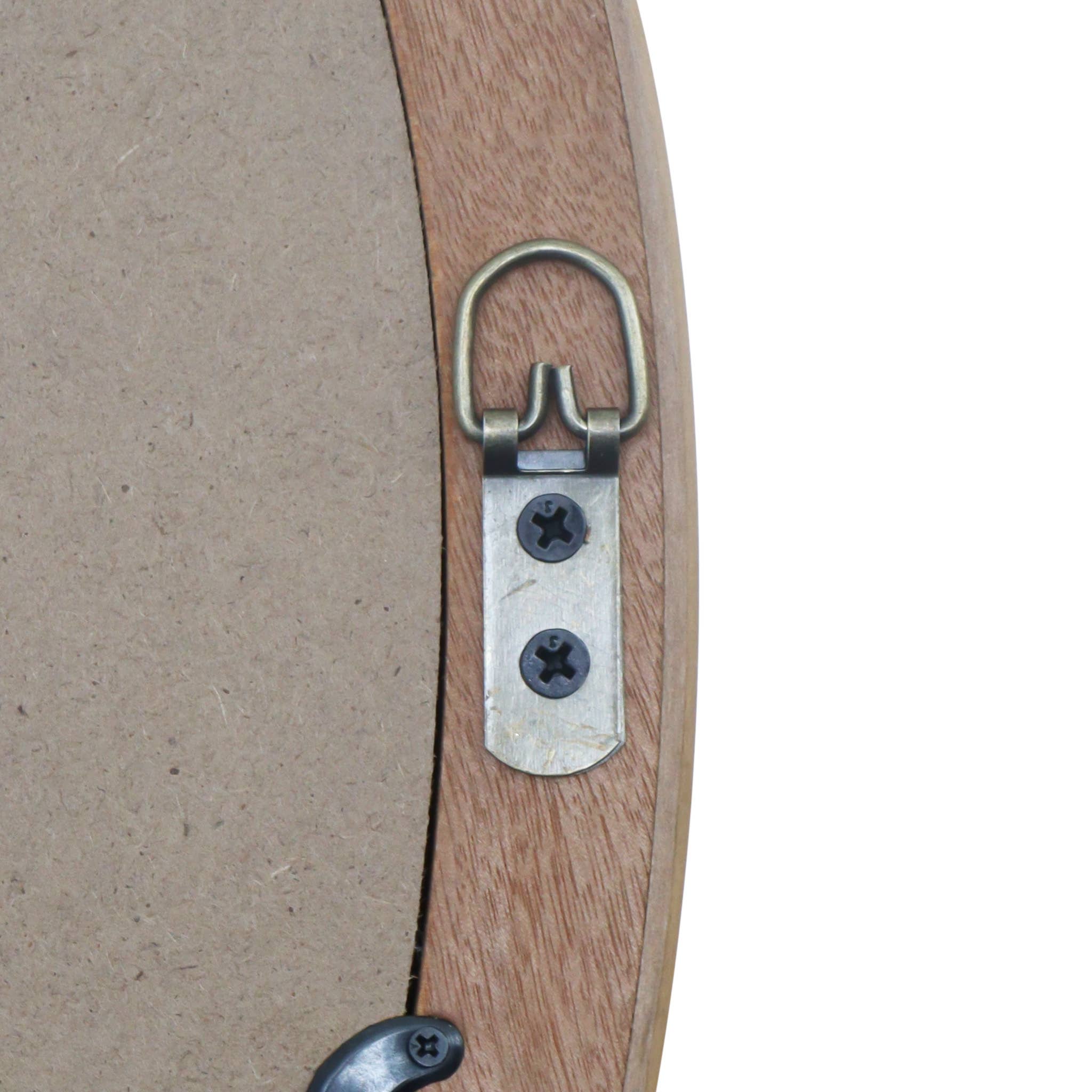 Paris Loft Inc – wholesale Wall mirror – 26 Inch Boho Oval Mirror with Beads and Rattan Decor9