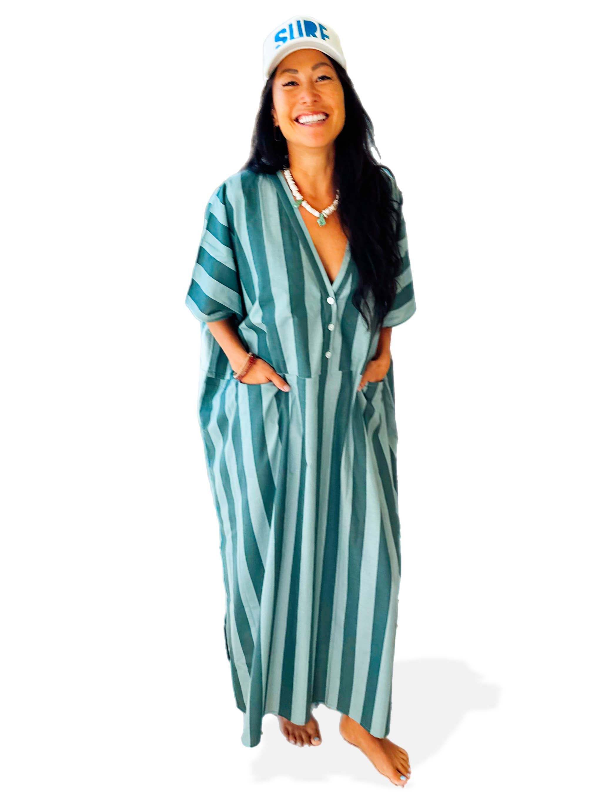 Cabana Club California - Wholesale Kaftan - Women's - Surf Stripe Kaftan22