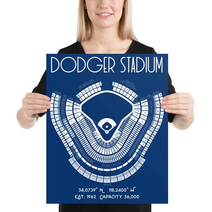 Stadium Prints by BTB - Wholesale Poster - Los Angeles Dodgers Dodger Stadium Poster Print