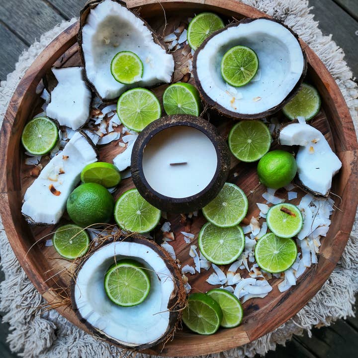 Coconut Bowls - Venta al por mayor Velas en tarros - Coconut Candle - Coconut Lime