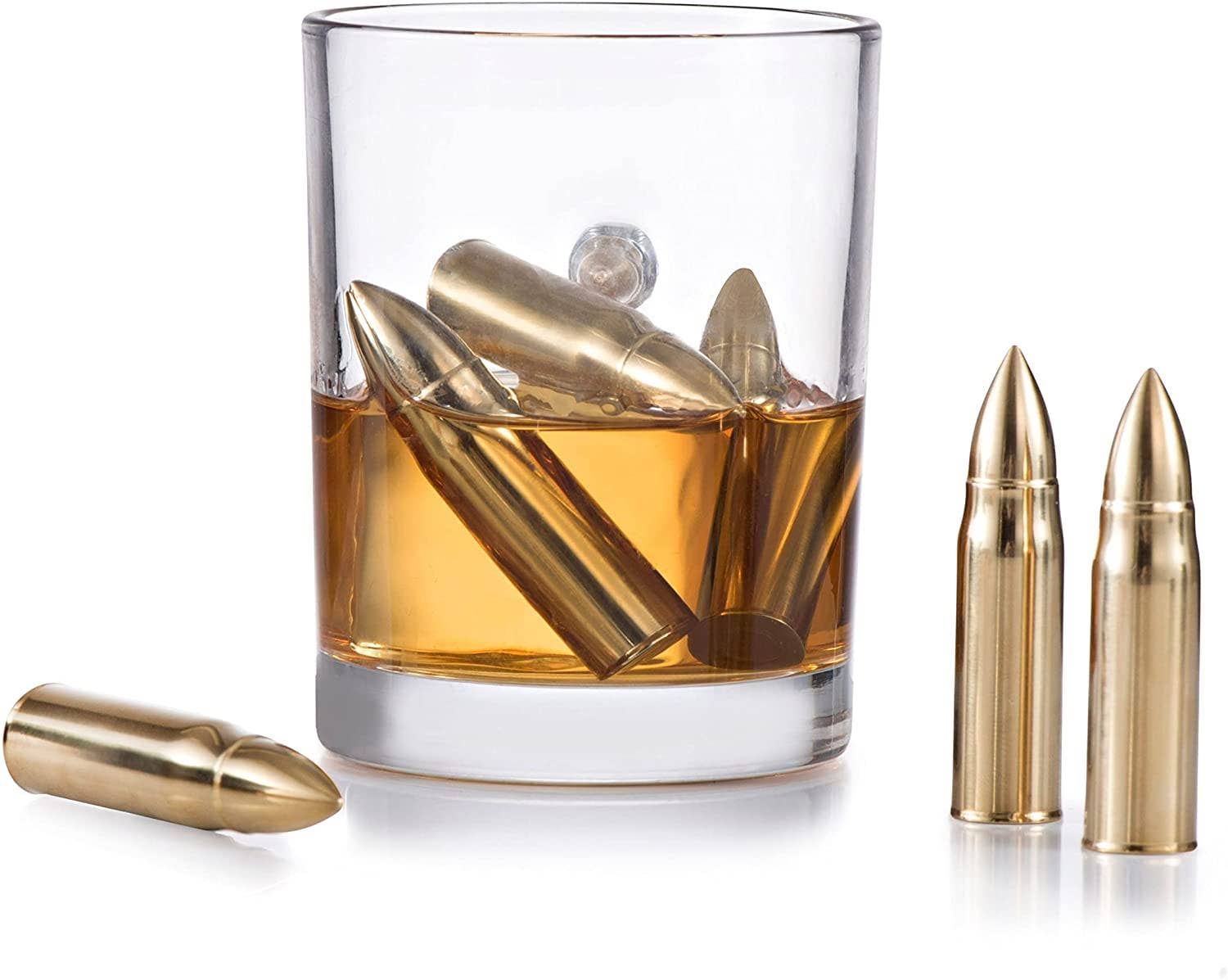 Bezrat – wholesale Drink chilling cubes – Gold Bullet Stones Gift Set Black Box3