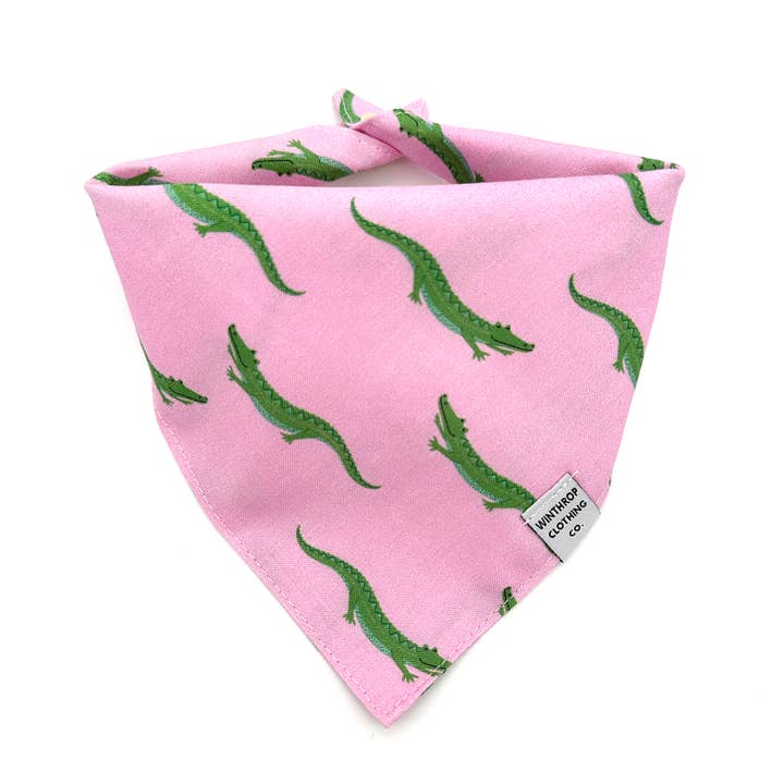 Krokodilhundbandana för wholesale av Winthrop Clothing Co.