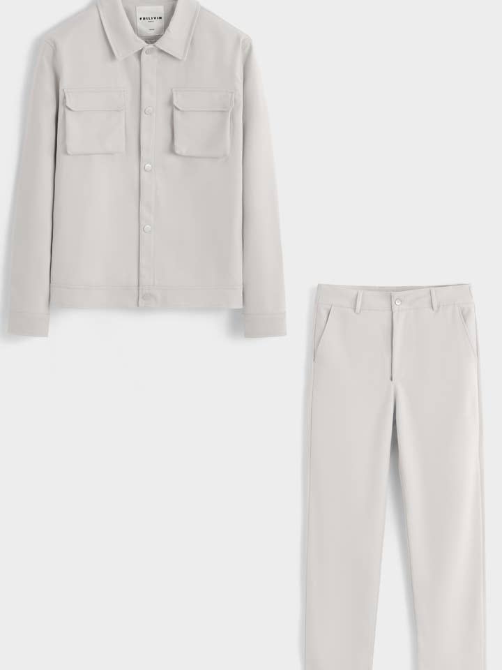 QQ492E51-5 Ensemble Veste et Pantalon – Élégance Moderne pour la vente par Frilivin