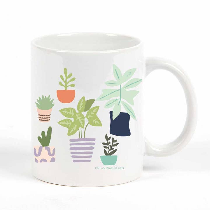Potted Plants Mug for wholesale by Potluck Press
