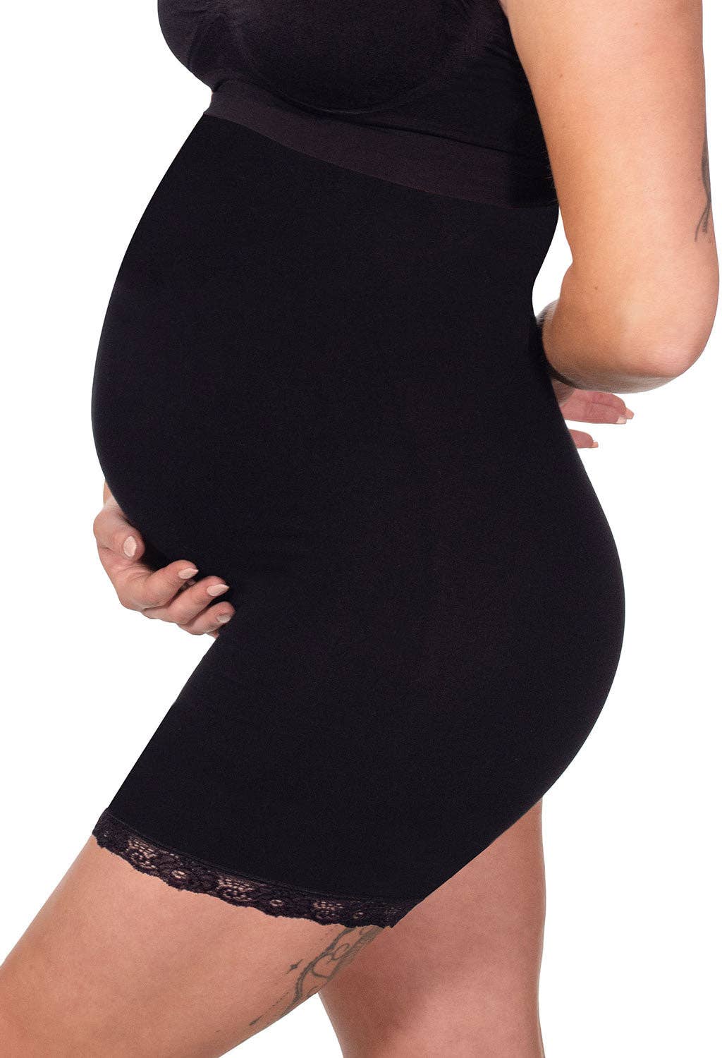 B Free AUSTRALIA - Wholesale Underwear - Maternity - Maternity Underbust Anti Chafing Midi Cotton Shorts6