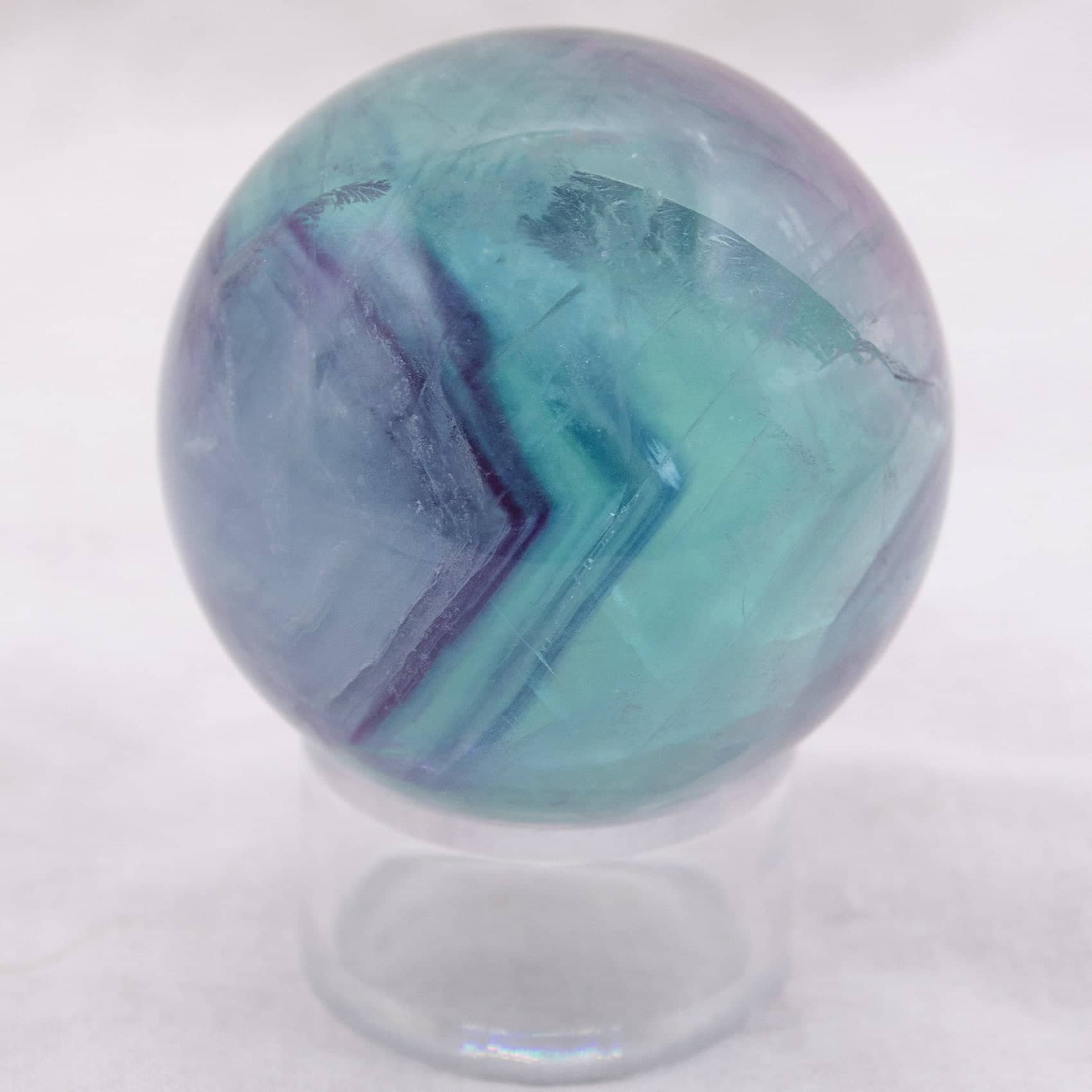 Tiny Rituals - Wholesale Spiritual Stone/Crystal - Rare Rainbow Fluorite Spheres - AAA Premium Quality99
