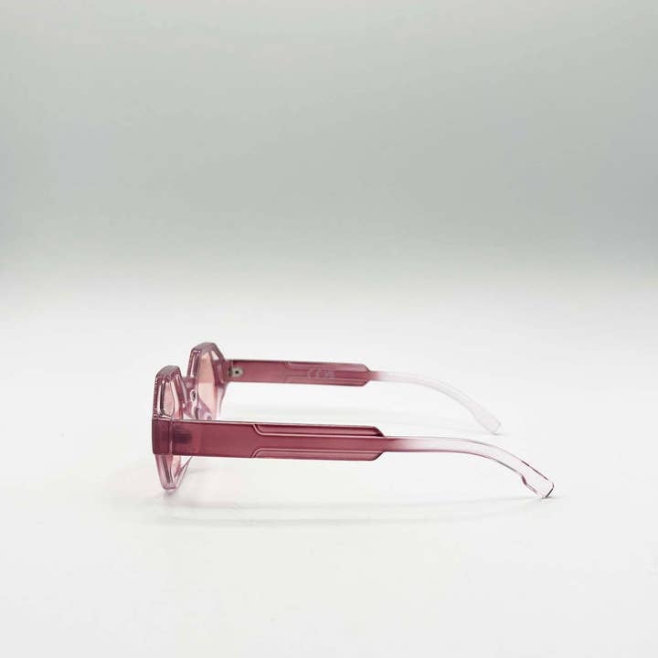 Round Hexagon Sunglasses in Pink for wholesale on Faire