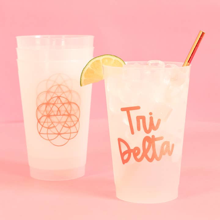 Duo Threads - Wholesale Disposable Cup - Delta Delta Delta Stay Golden Sorority Stadium Cup0