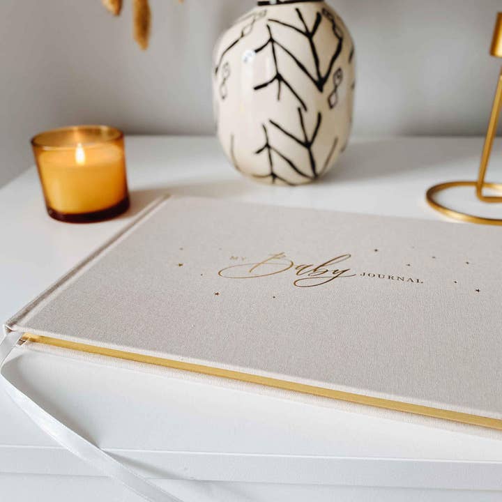 Blush And Gold - Wholesale Journal/Diary - Maternity - My Baby Journal (Ivory) newborn keepsake memory book gift
