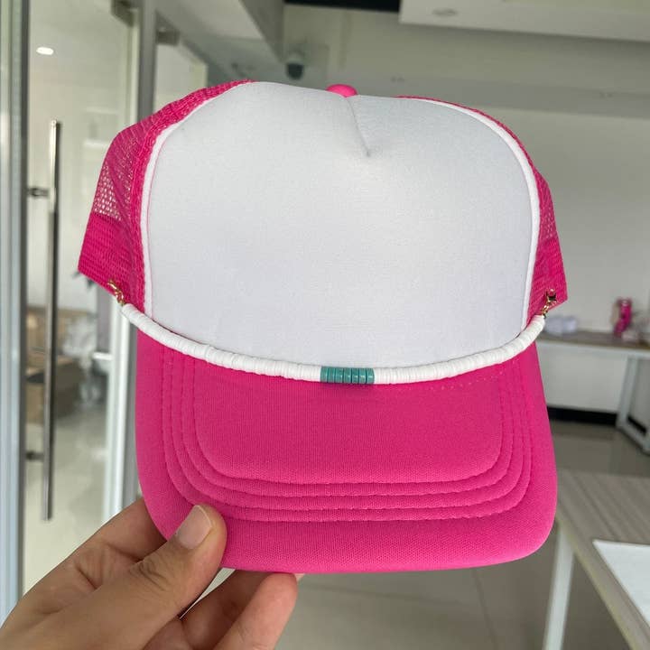 Texas Transfers - Wholesale Trucker Hat - Women's - Turquoise/Country Hat Chains (Multiple Options)7