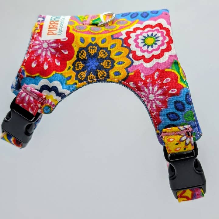 Assorted Cat Harnesses with Hidden Zipper Pocket for wholesale by Purrfashion