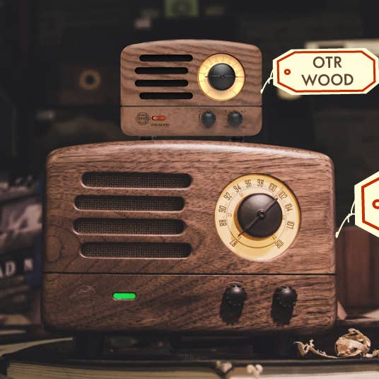 MUZEN OTR Wood and Utopia Retro Portable FM Radio Bluetooth for wholesale by Muzen