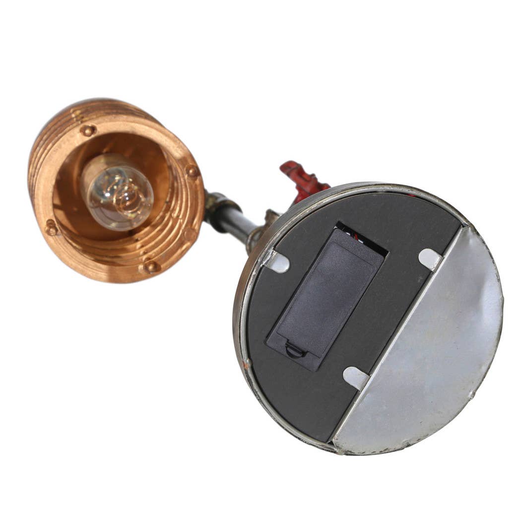 Sagebrook Home - Wholesale Accent/Desk Lamp - Table Lamp - Bronze Metal Pipe with Caged Shade, 18 in.7