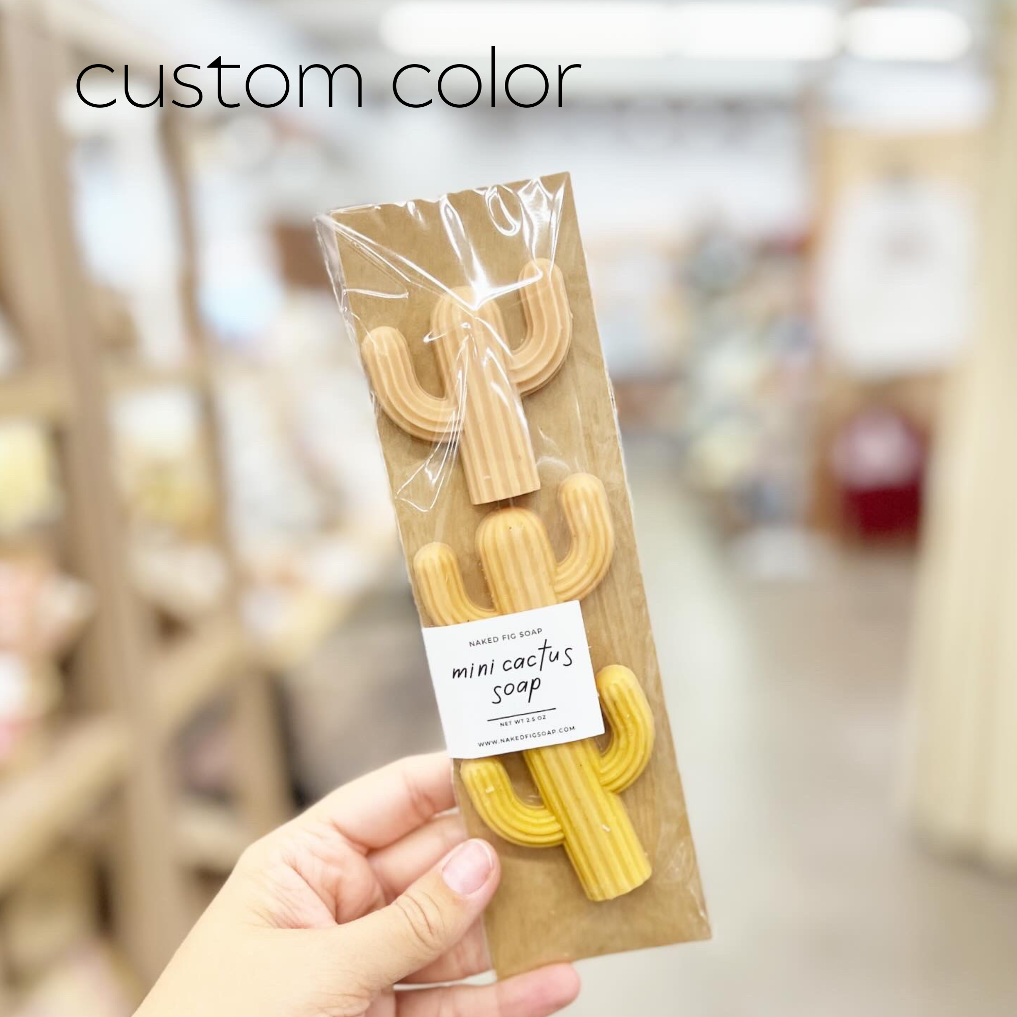 Naked Fig - Wholesale Bar Soap - Mini Cactus Soap- 3 Pack1