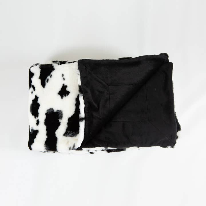 HemsidanDesign - Wholesale Throw Blanket - Throw faux fur Cow 140 x 180 cm3