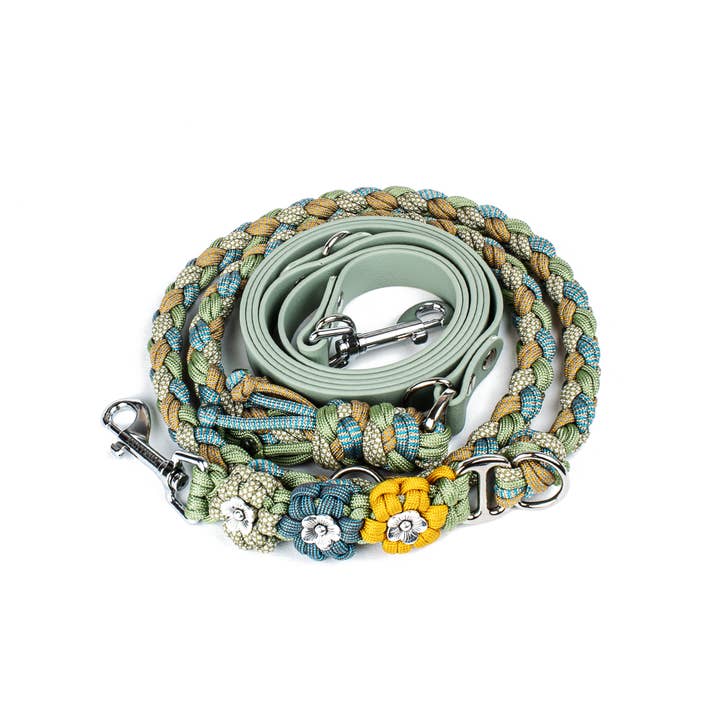 Tierluxe - Wholesale Pet Leash - Dog - Dog leash Tierluxe flowers Biothane paracord14