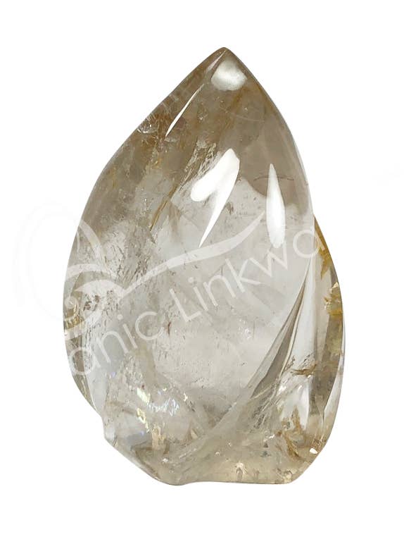 FLAME SHAPE - CRYSTAL QUARTZ 4-5"H (KG) for wholesale by Oceanic Linkways Inc