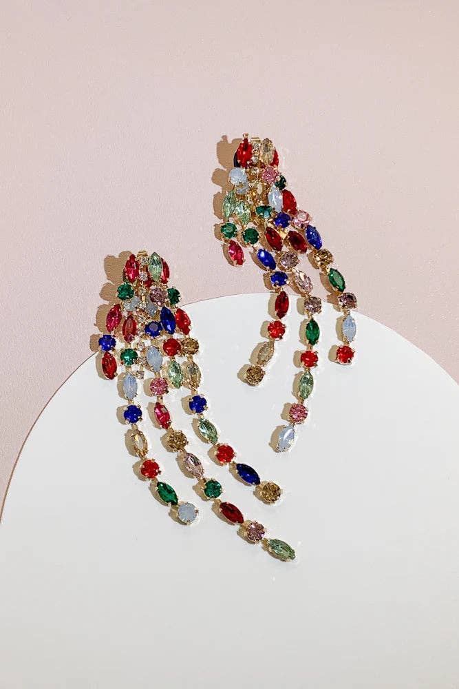 Eye Candy Los Angeles – wholesale Dangle earrings – Adele Multicolor Dangle Earrings1