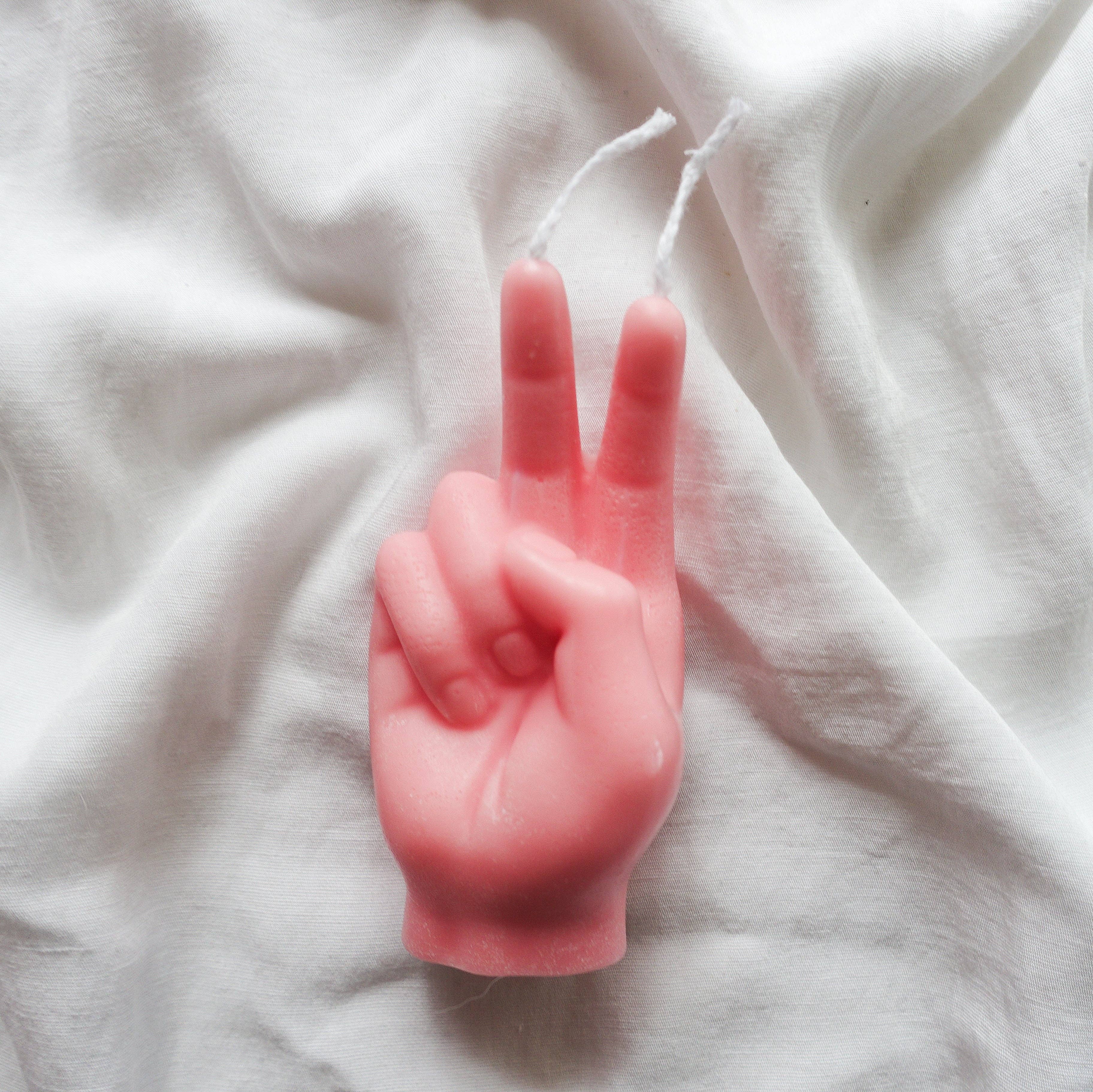 Daemon srls - Vendita all'ingrosso Candele regalo - Candela a forma di mano Ursula ~ Peace ~0