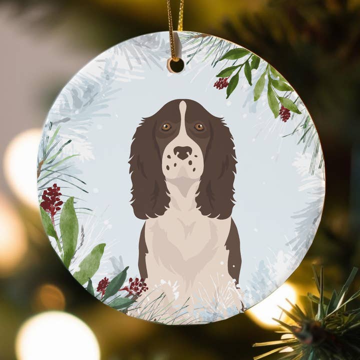 Ornement de Noël Chien Springer Anglais pour la vente par Canine Companions