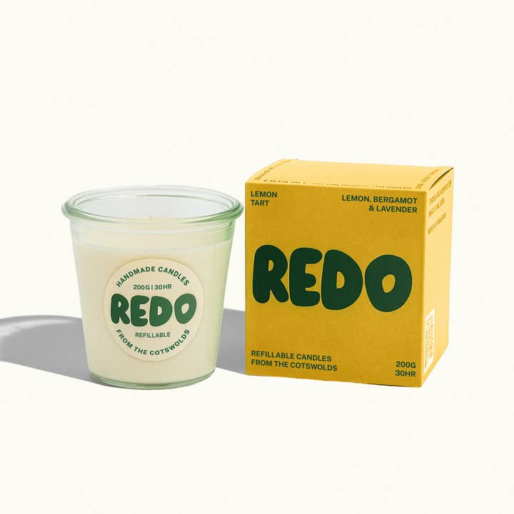 Lemon Candle I Citrus Scented Candle I Vegetable Wax for wholesale by Redo Candle Co