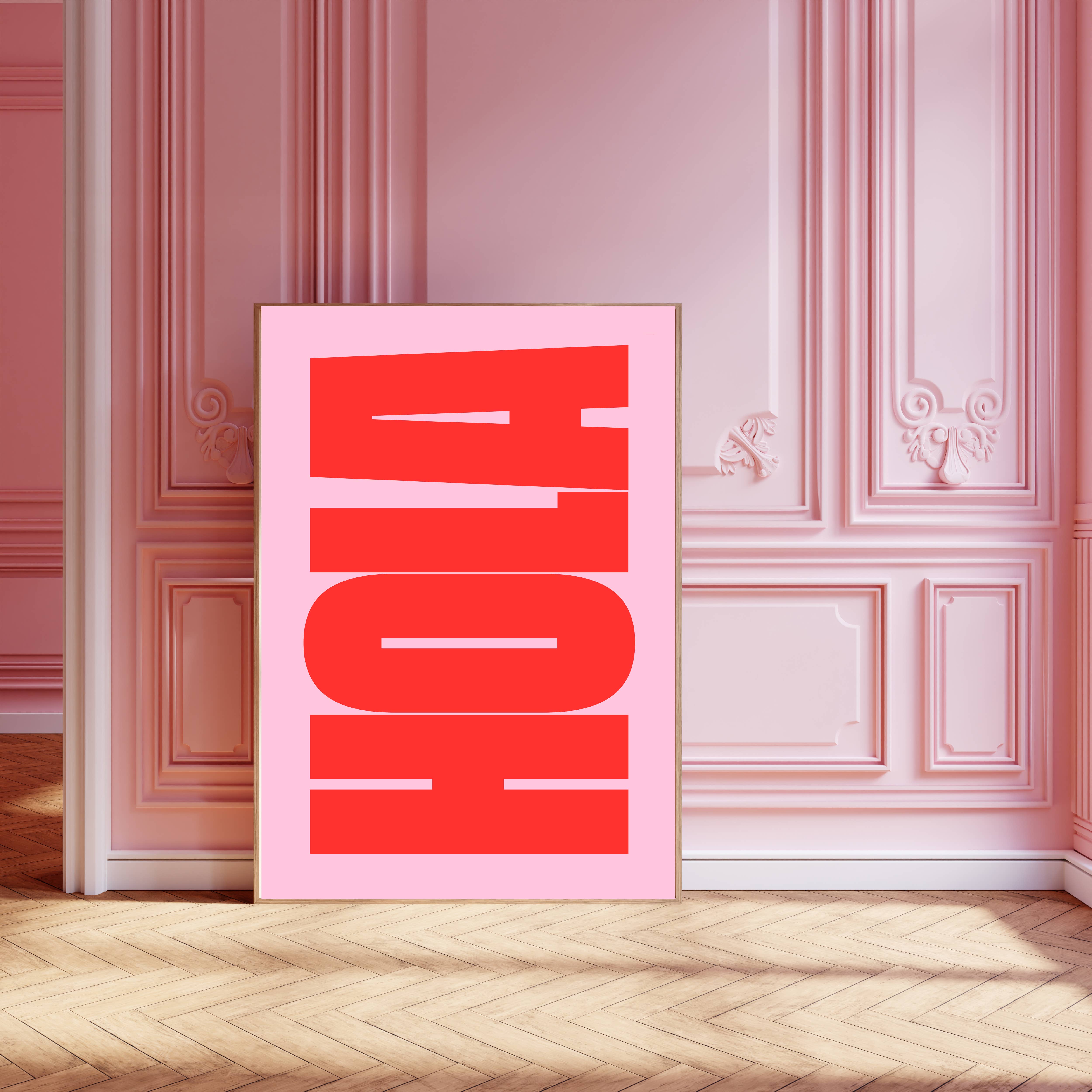 Kumo Art Prints - Wholesale Art Print - Hola Typography Art Print    2