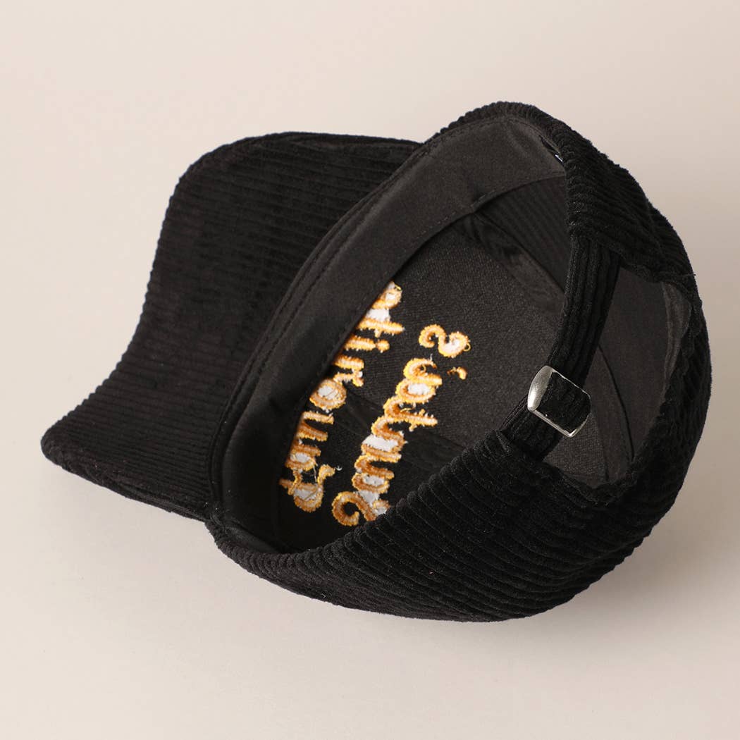 Fashion City - Vente Casquette de baseball – unisexe - Casquette en velours côtelé brodée préférée du Père Noël4