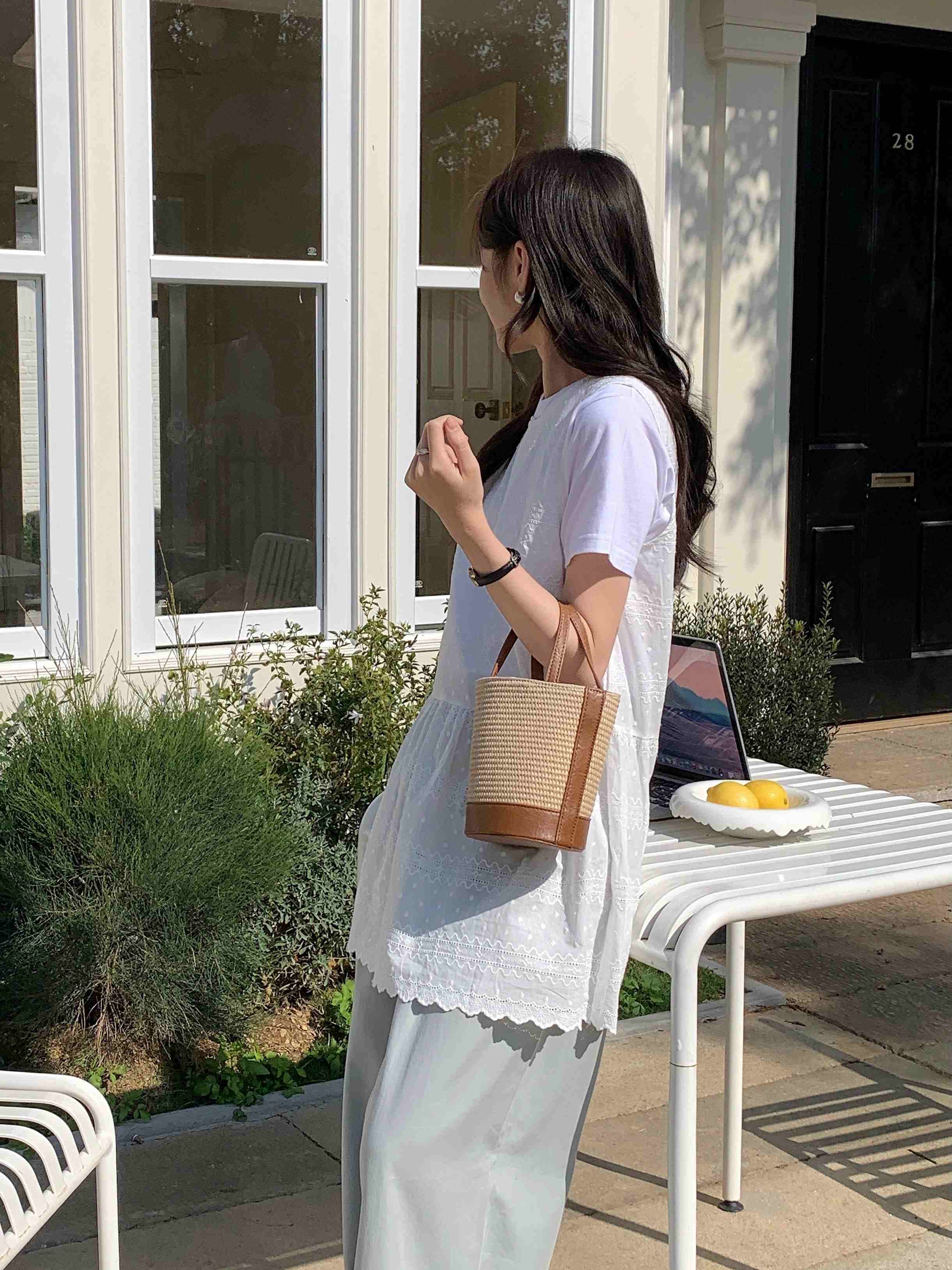 Pretty Persuasions - Vente Sac à bandoulière – femme - P25035 Sac seau/pochette bandoulière en paille8