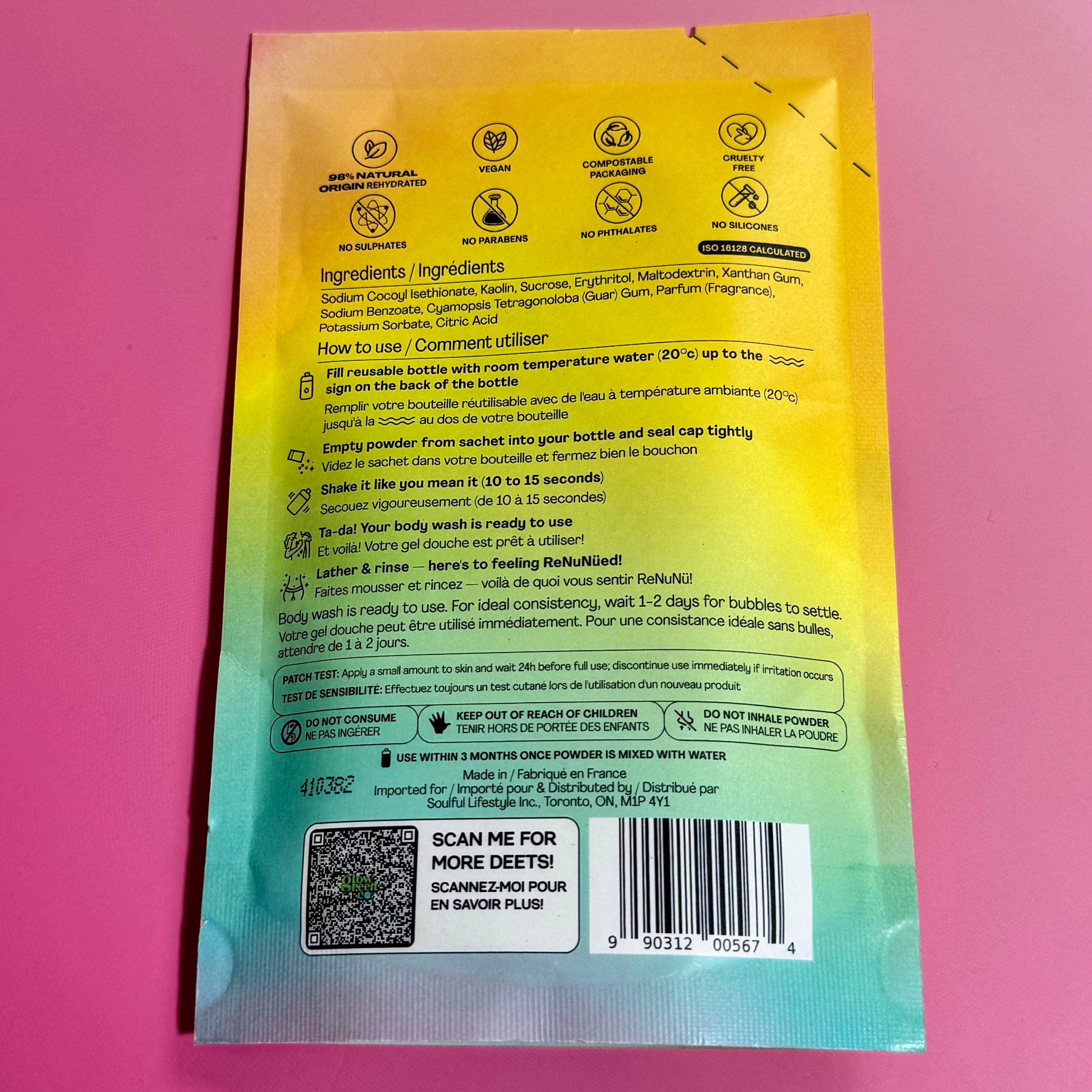 Glow Green Co. – wholesale Body wash/shower gel – ReNuNü Powder to Cream Body Wash Refills - Coconut & Clay2