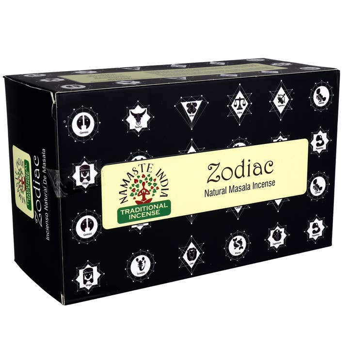12x15g Namaste Indien Rökelse Zodiac Zodiaco för wholesale av Tribal Trade GmbH