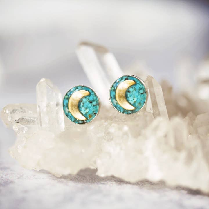 De Sødeste ~ Søde lagdelte stenøreringe med messingudskæring for engroshandel hos Cameoko