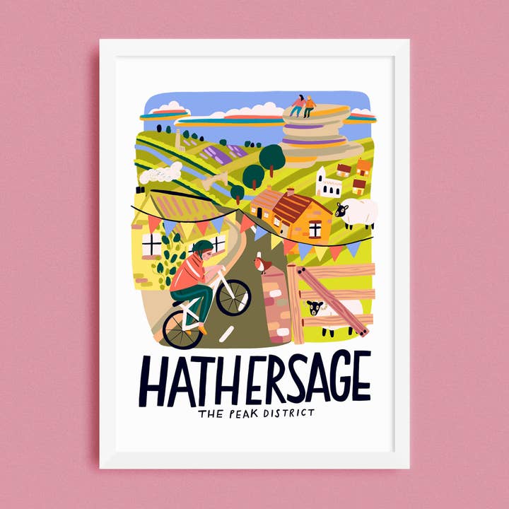Hathersage Reseposter Utskrift för wholesale av Lauren Radley