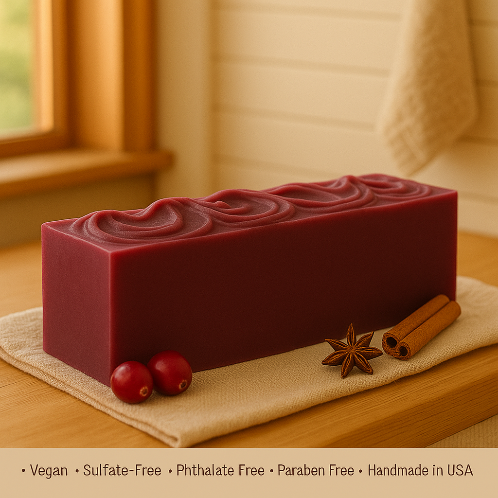 DeShawn Marie Soap Boutique – wholesale Tvål – Tranbär Spice 3.5 LB Soap Loaf4