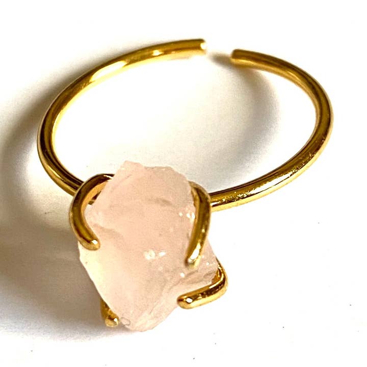 Crystal Magic Stacking Ring -Rose Quartz for wholesale by Mystical and Whimsical